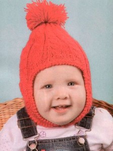 Детская шапочка со жгутами